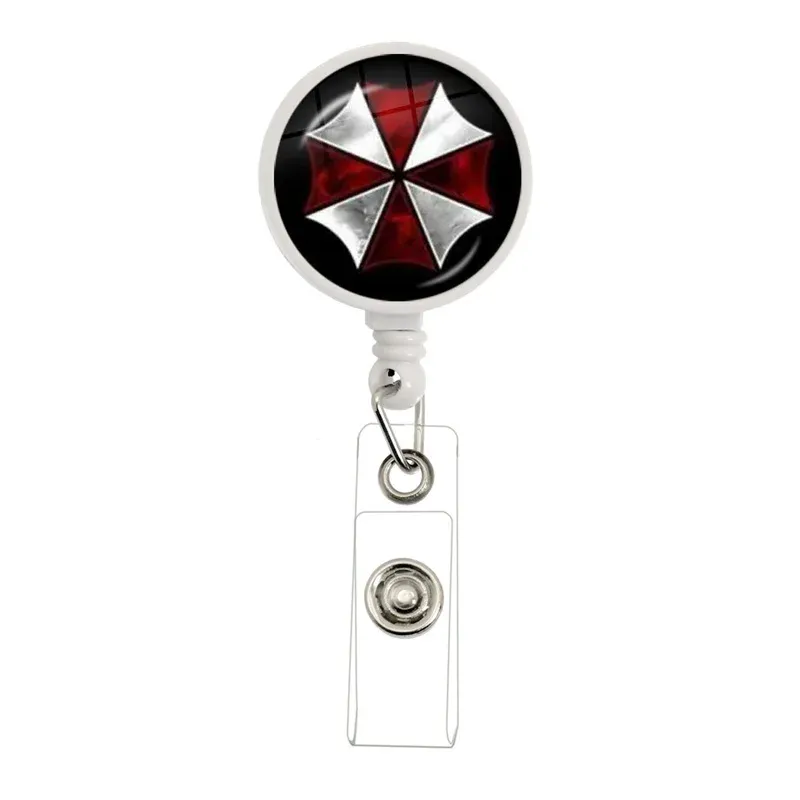 Bobine rétractable pour badge d'identité avec porte-badge 10