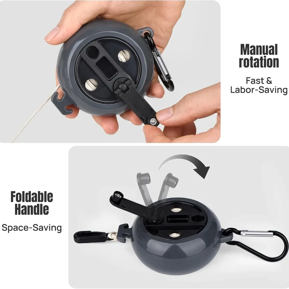CZHIYAO Corde à linge de voyage portable et réglable, 10 m, pour camping, hôtel et randonnée 3