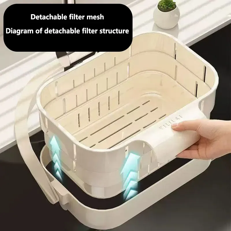 Détail du filtre fin du panier égouttoir