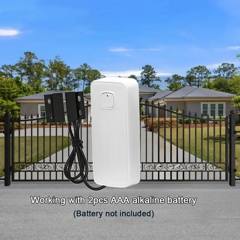 Capteur magnétique intelligent WiFi pour porte et fenêtre, alarme de sécurité domestique antivol 4