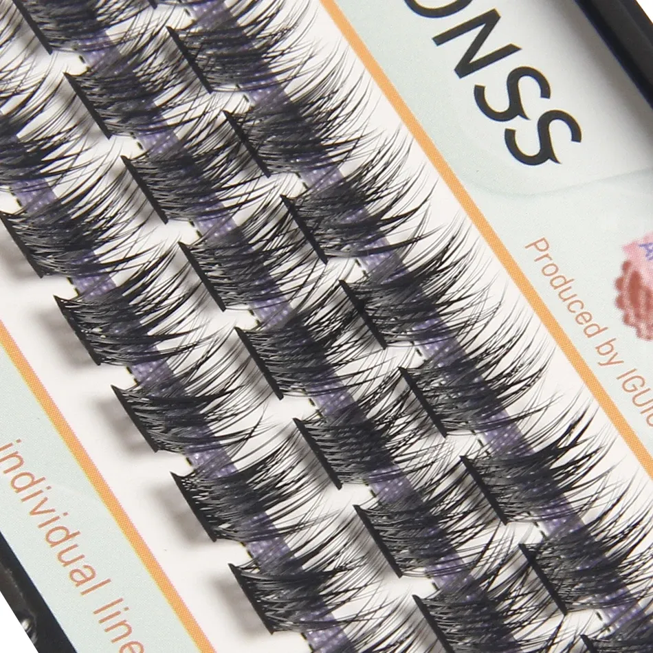 Bouquets de Cils DIY – Extensions de Cils Individuels Naturels Effet Wispy, Courbure C/D – IGUIONSS 4