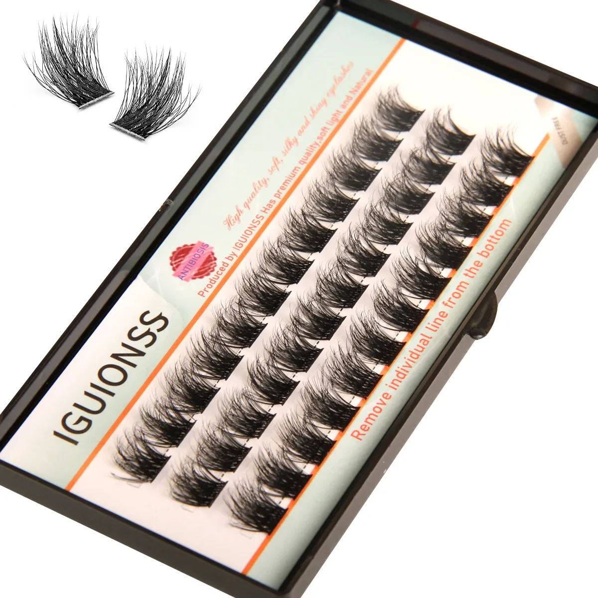 Bouquets de cils IGUIONSS, finition