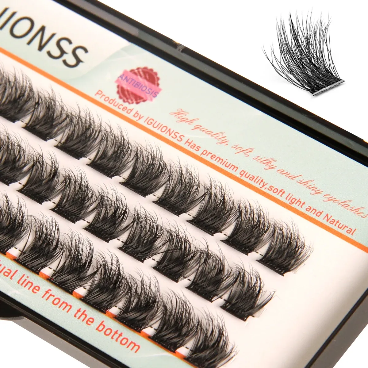 Bouquets de cils IGUIONSS, rendu naturel