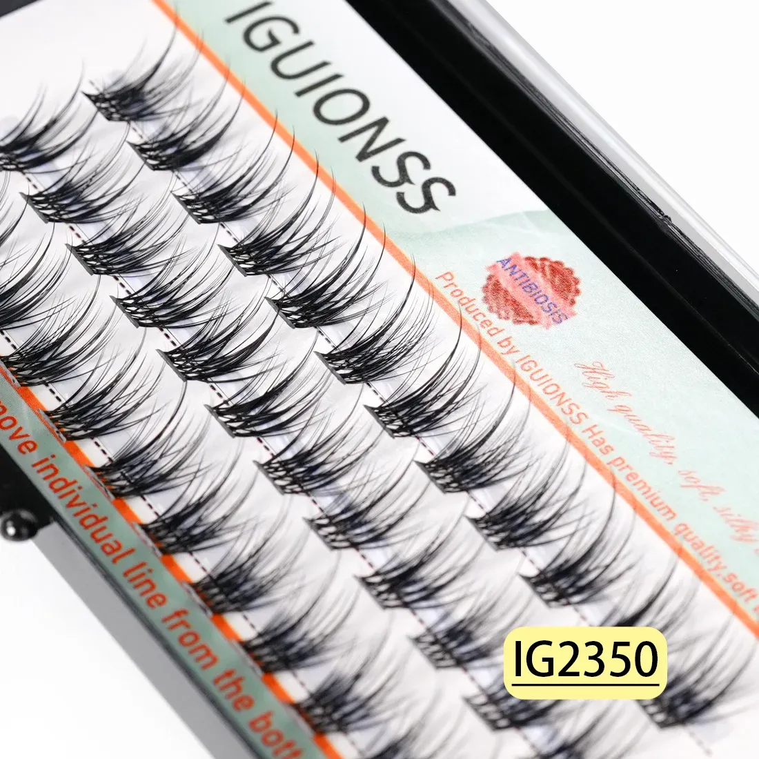 Bouquets de Cils DIY – Extensions de Cils Individuels Naturels Effet Wispy, Courbure C/D – IGUIONSS 11