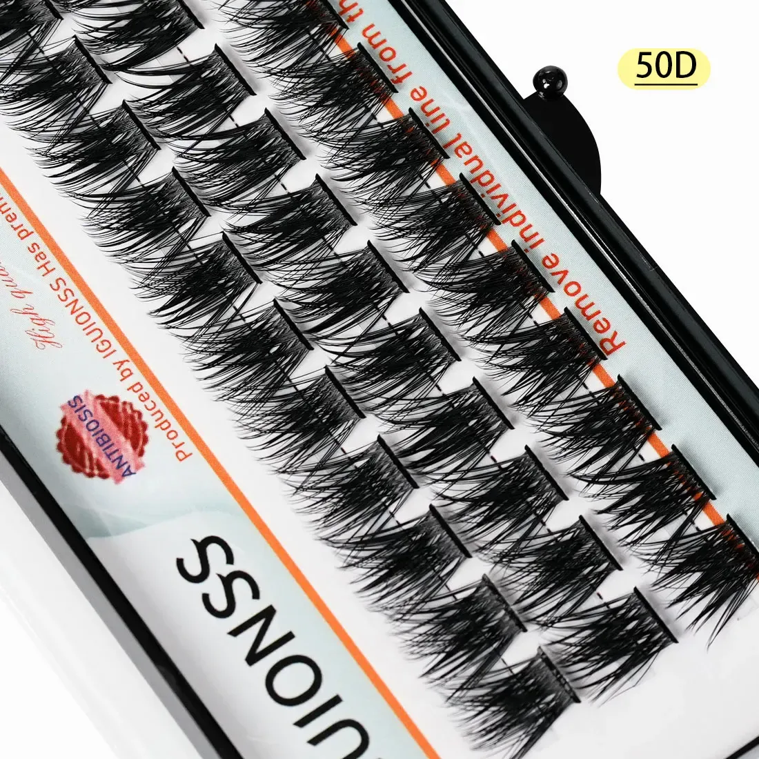 Bouquets de Cils DIY – Extensions de Cils Individuels Naturels Effet Wispy, Courbure C/D – IGUIONSS 9