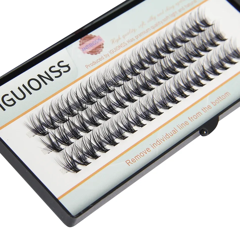 Bouquets de Cils DIY – Extensions de Cils Individuels Naturels Effet Wispy, Courbure C/D – IGUIONSS 8