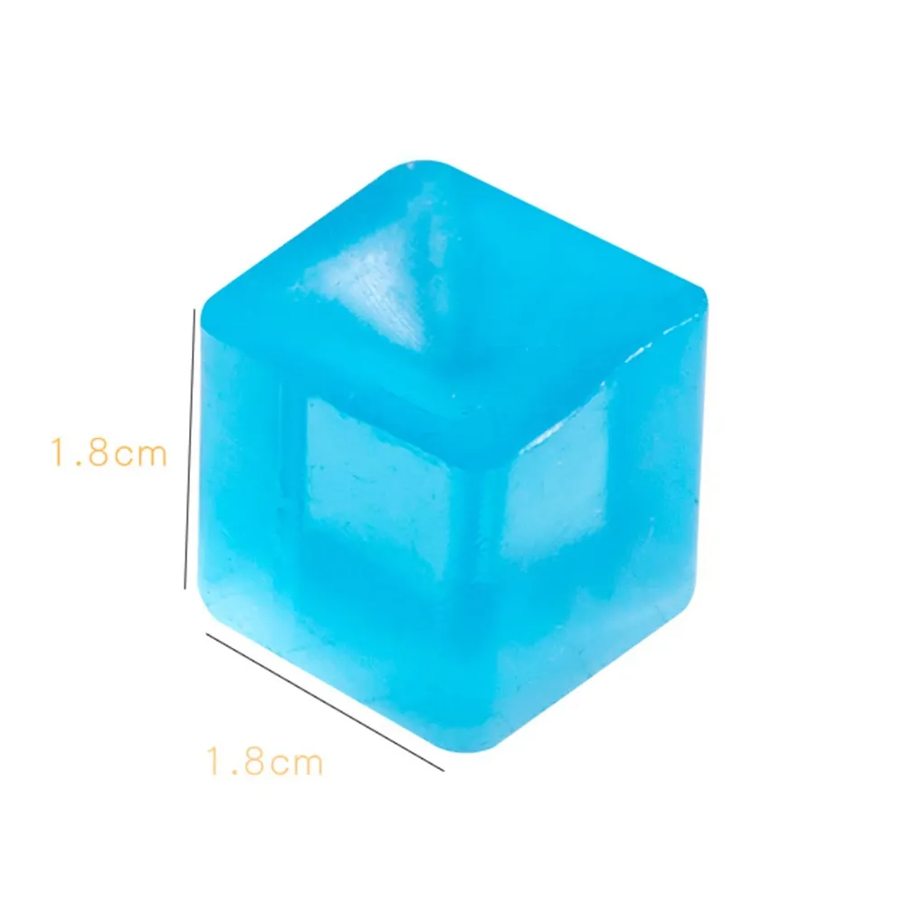 Lot de 10 à 30 cubes de glace souples anti-stress 1,8 cm, jouets de décompression pour enfants et adultes, idéaux comme cadeaux ou pour fêtes d'anniversaire, piñatas et carnavals 4