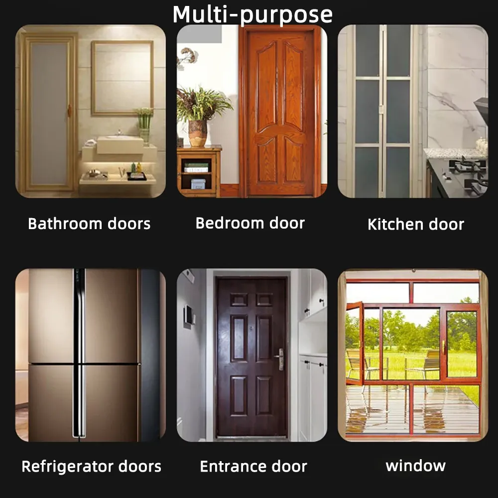 Gros plan du butoir de porte en silicone transparent