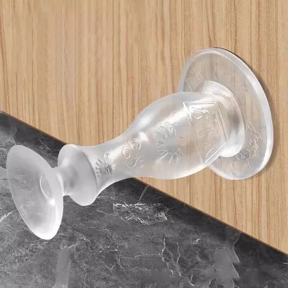 Butoir de porte en silicone installé en situation