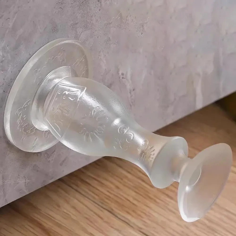Protecteur de poignée de porte en silicone transparent