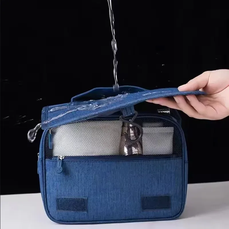 Trousse de toilette de voyage premium, poignée et crochet