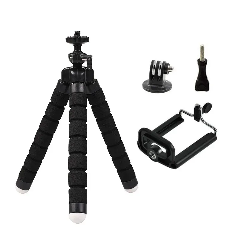 Trépied flexible Black MAX Octopus pour GoPro, mini trépied, accessoire GoPro 13