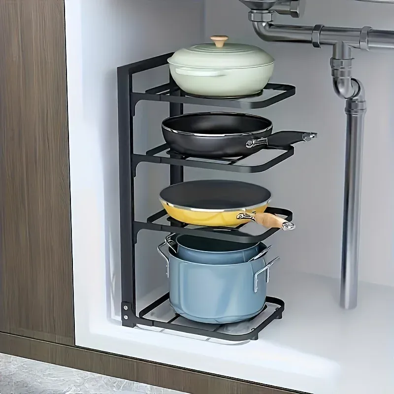Rangement multicouche pour casseroles et poêles
