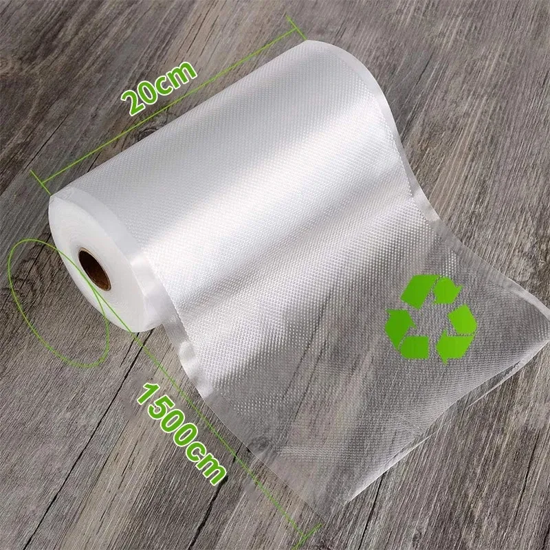 Sacs sous vide pour aliments, sacs pour cuisson sous vide, sacs de conservation pour cuisine, rouleau d'emballage sous vide, 1500 cm 3