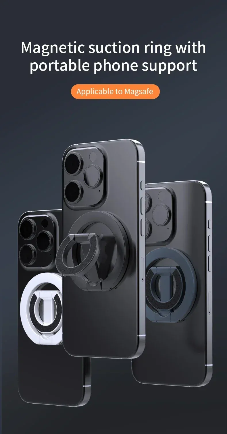 Support magnétique 360° pour téléphone
