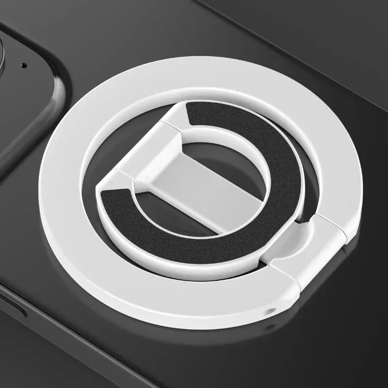 Support magnétique rotatif 360° pliable à double face pour iPhone et Samsung, compatible MagSafe 10