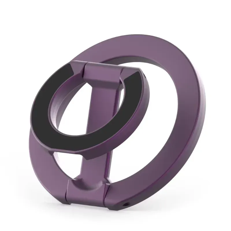 Support magnétique rotatif 360° pliable à double face pour iPhone et Samsung, compatible MagSafe 8
