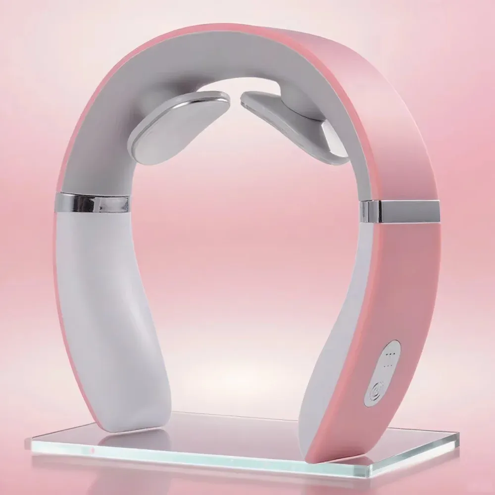 Masseur cervical portable pour usage domestique, mini masseur de nuque et d'épaules, massage profond de la nuque, fonction chauffante relaxante, massage par pression 7