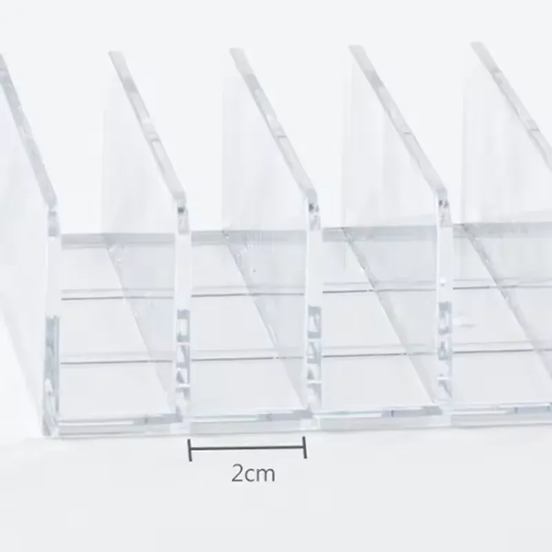 Étagère de rangement transparente à 7 compartiments pour cosmétiques et maquillage 6