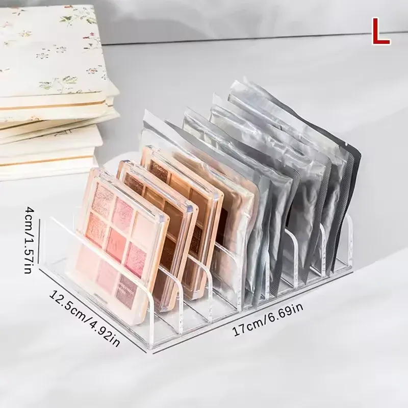 Étagère de rangement transparente à 7 compartiments pour cosmétiques et maquillage 8