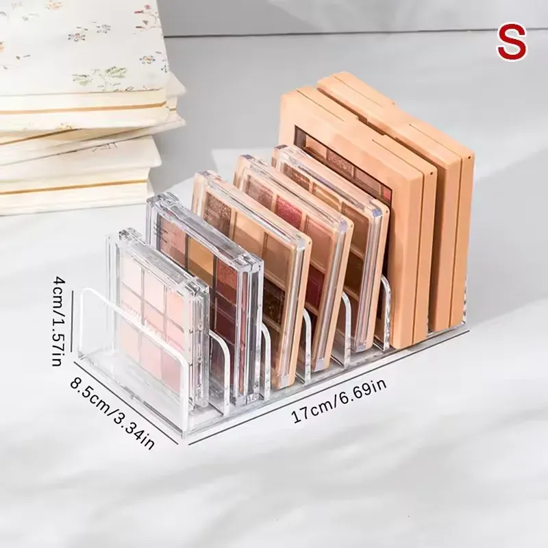 Étagère de rangement transparente à 7 compartiments pour cosmétiques et maquillage 7