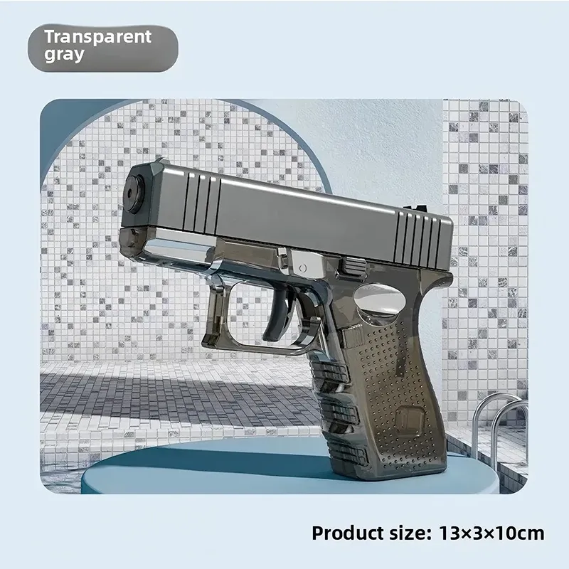 Mini pistolet à eau mécanique à tir continu Desert Eagle, jouet de plage pour l'été 13