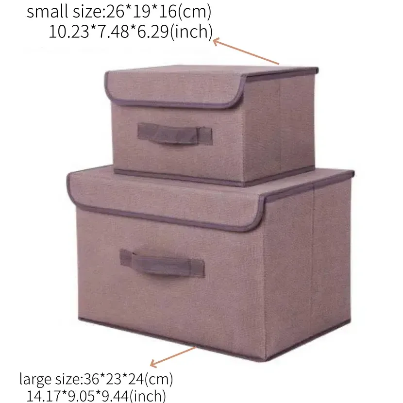 Boîte de rangement pliable 2 en 1 avec étui 2