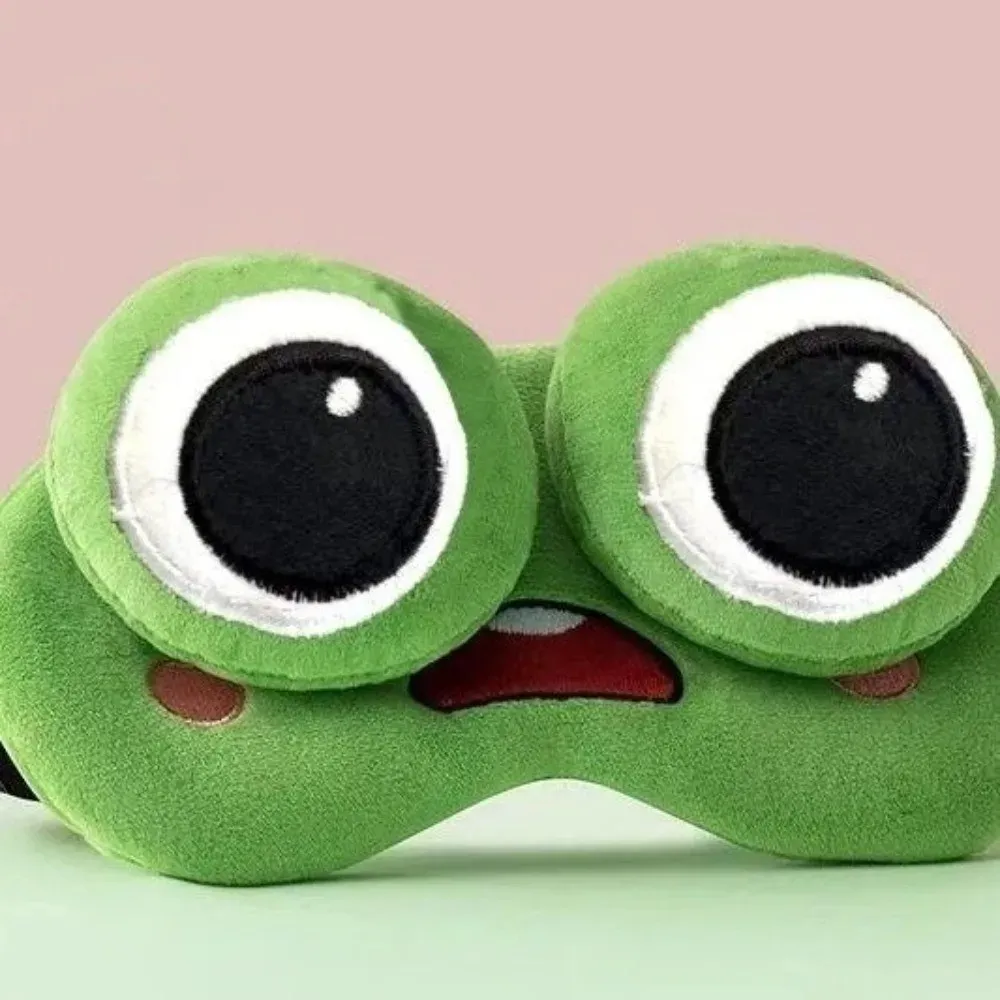 Masque de sommeil Grenouille, vue de profil