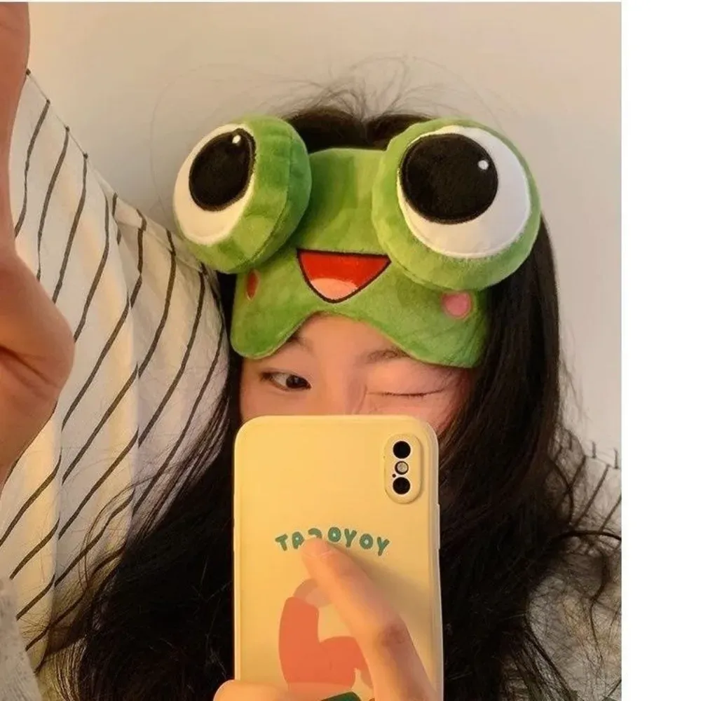 Masque de sommeil Grenouille, détails de finition