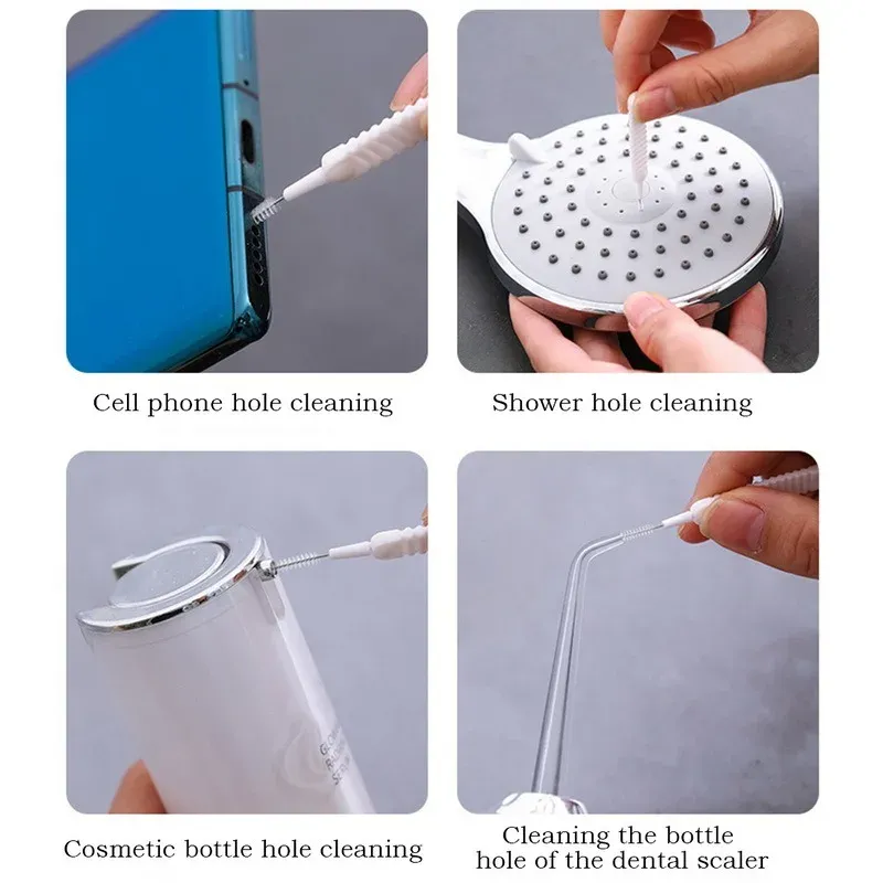 Brosse en utilisation sur un robinet