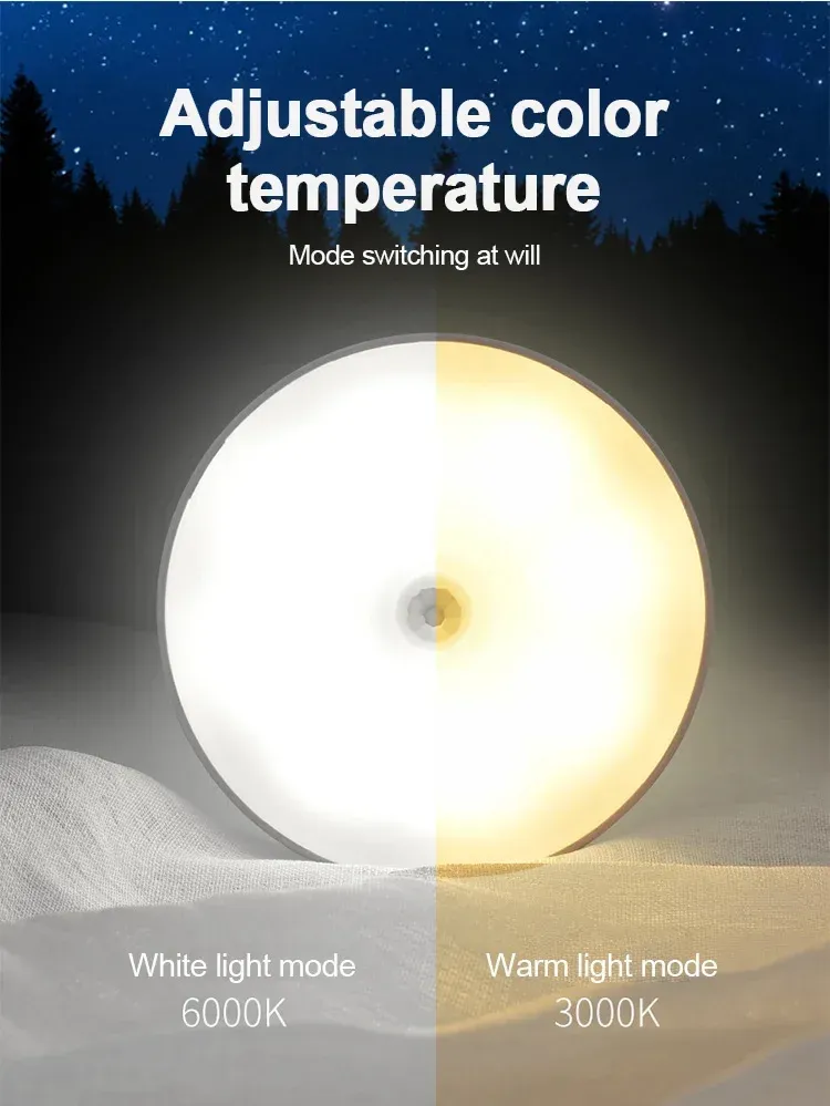 Lampe à détecteur de mouvement LED installée dans un placard