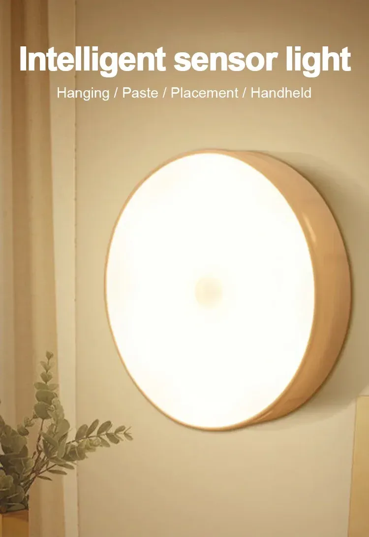 Lampe à détecteur de mouvement LED, vue de présentation