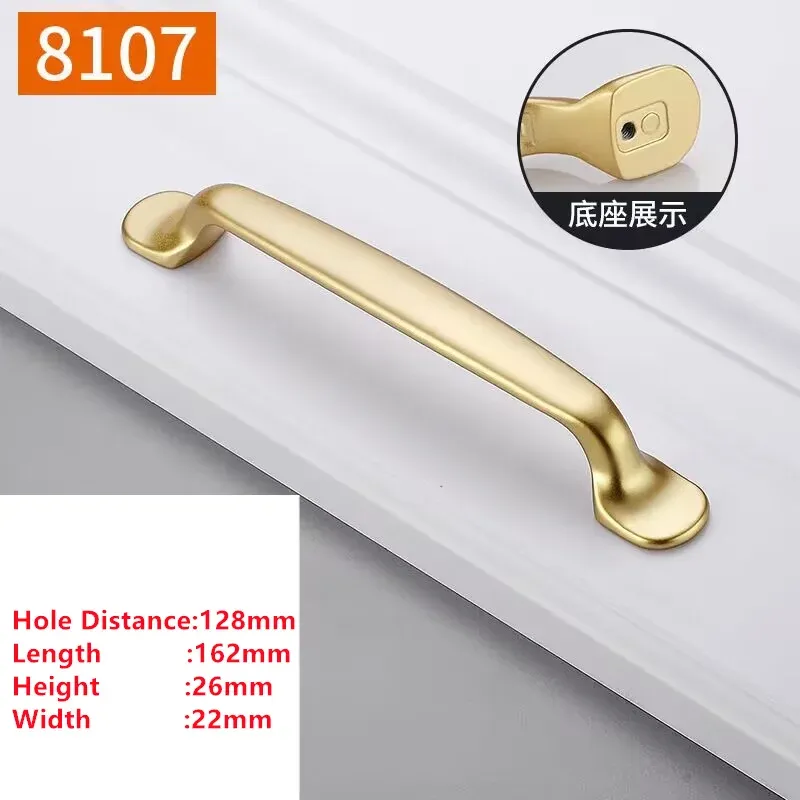 MELFurniture - Bouton de porte doré pour meubles de cuisine, quincaillerie épurée 9