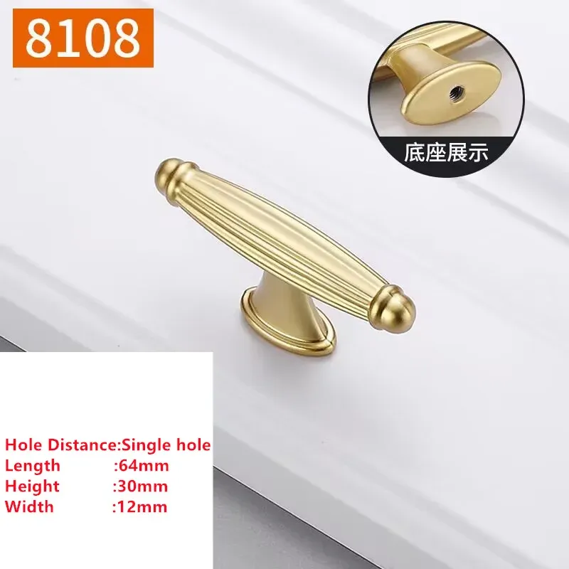 MELFurniture - Bouton de porte doré pour meubles de cuisine, quincaillerie épurée 11