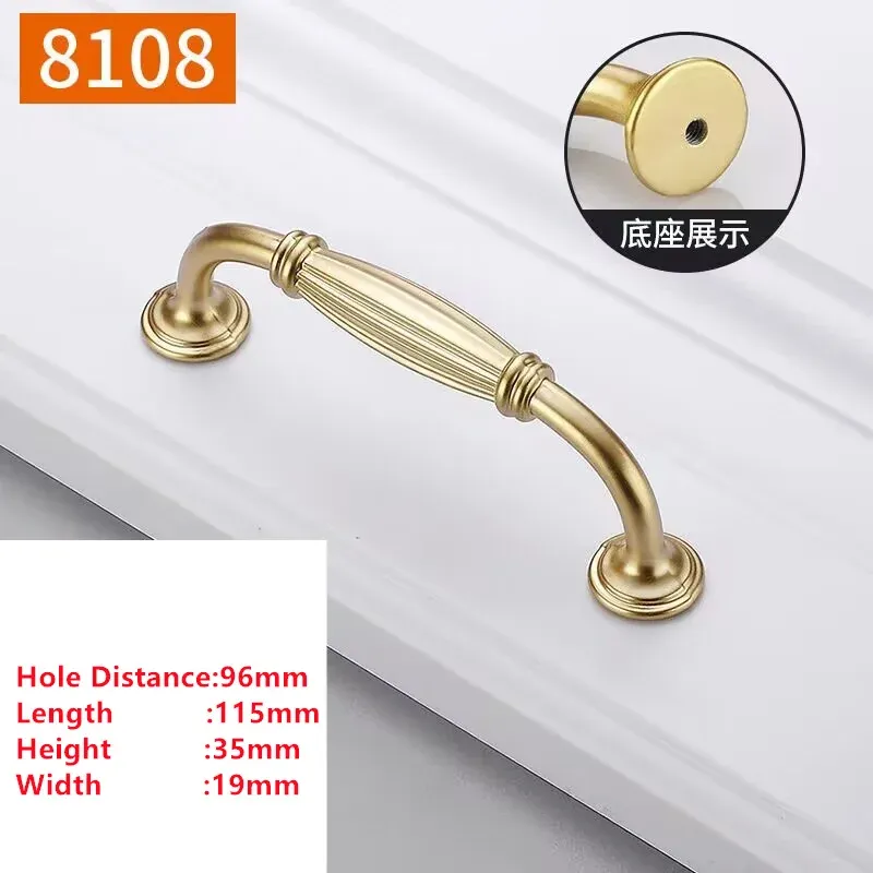 MELFurniture - Bouton de porte doré pour meubles de cuisine, quincaillerie épurée 10