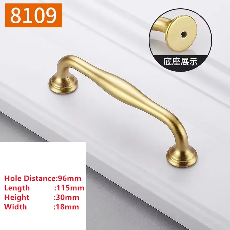 MELFurniture - Bouton de porte doré pour meubles de cuisine, quincaillerie épurée 12