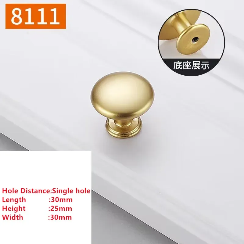 MELFurniture - Bouton de porte doré pour meubles de cuisine, quincaillerie épurée 17