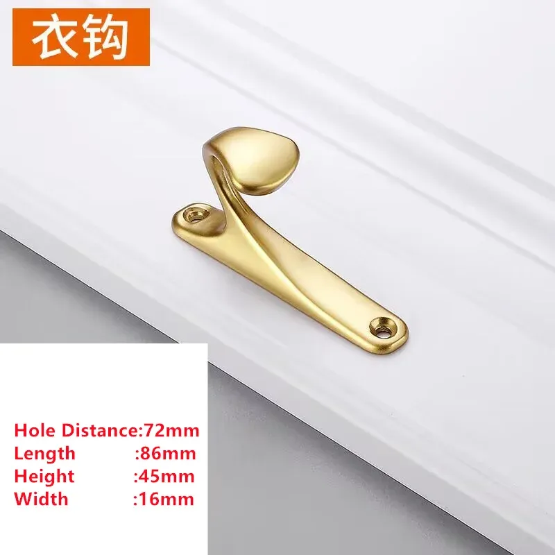 MELFurniture - Bouton de porte doré pour meubles de cuisine, quincaillerie épurée 33