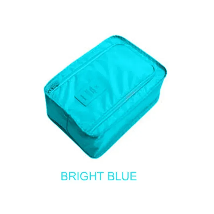 Sac de rangement de voyage portable, sac imperméable, sac respirant pour chaussures, petit sac à chaussures pliable, 6 couleurs 9