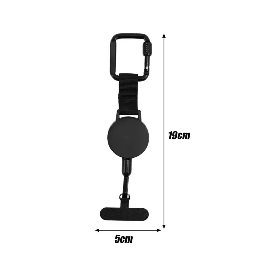 Support de téléphone rétractable antivol avec cordon de sécurité et mousqueton 7