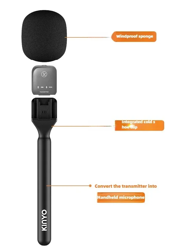 Adaptateur de microphone sans fil, mise en scène