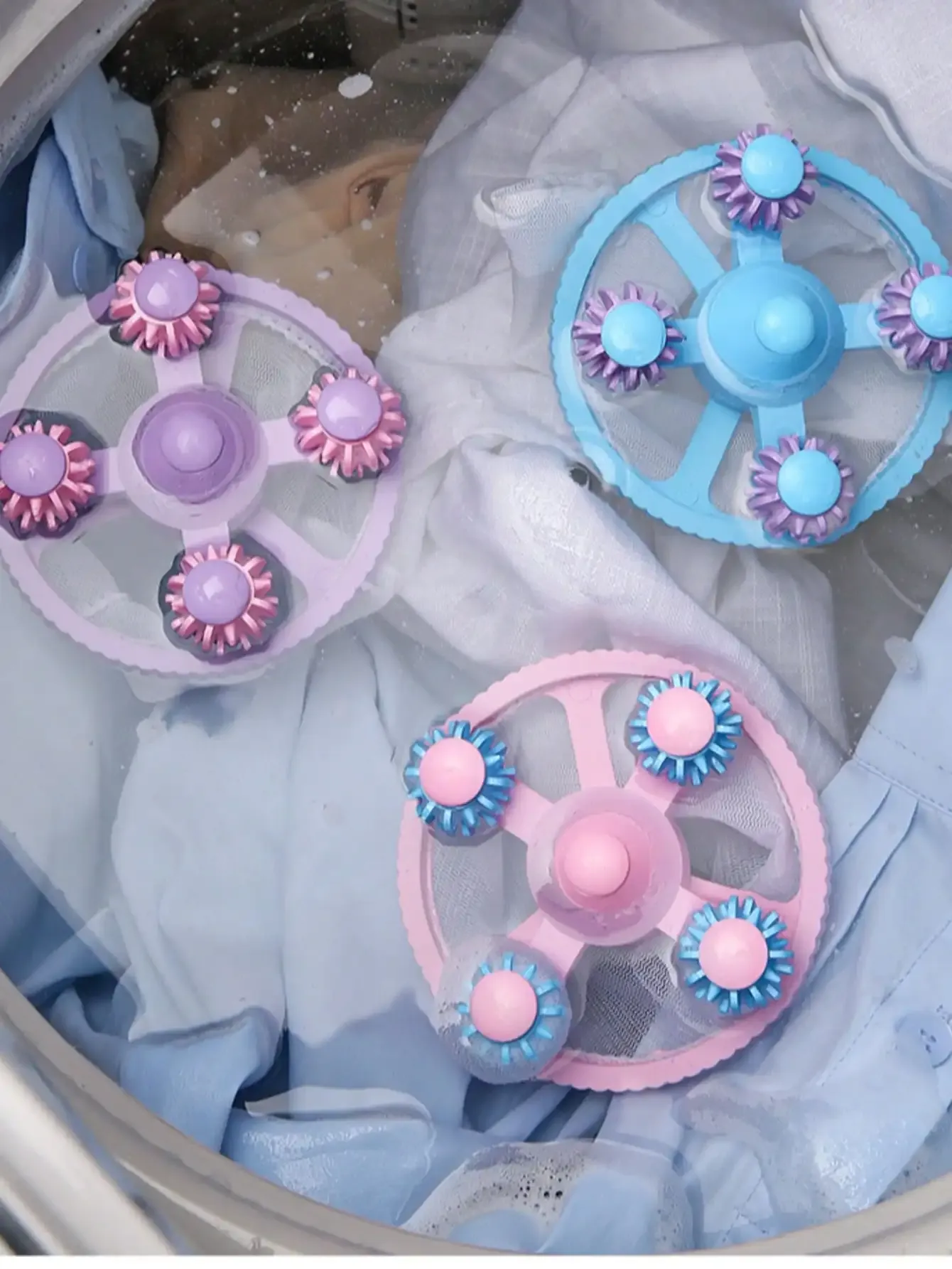 Lot de 6 attrape-peluches pour machine à laver 7