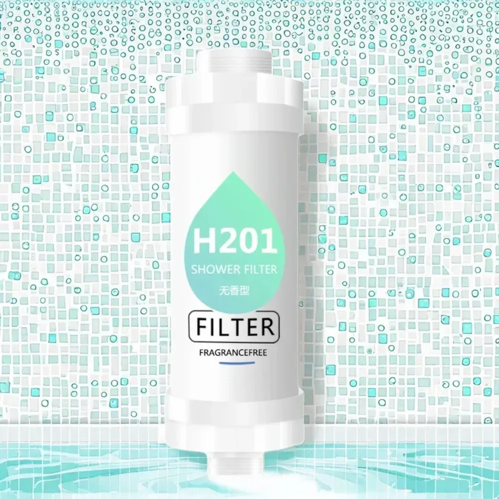 Filtre de douche 3 en 1 : élimination du chlore, eau adoucie pour cheveux et peau, compatible avec toutes les pommes de douche - Image 1