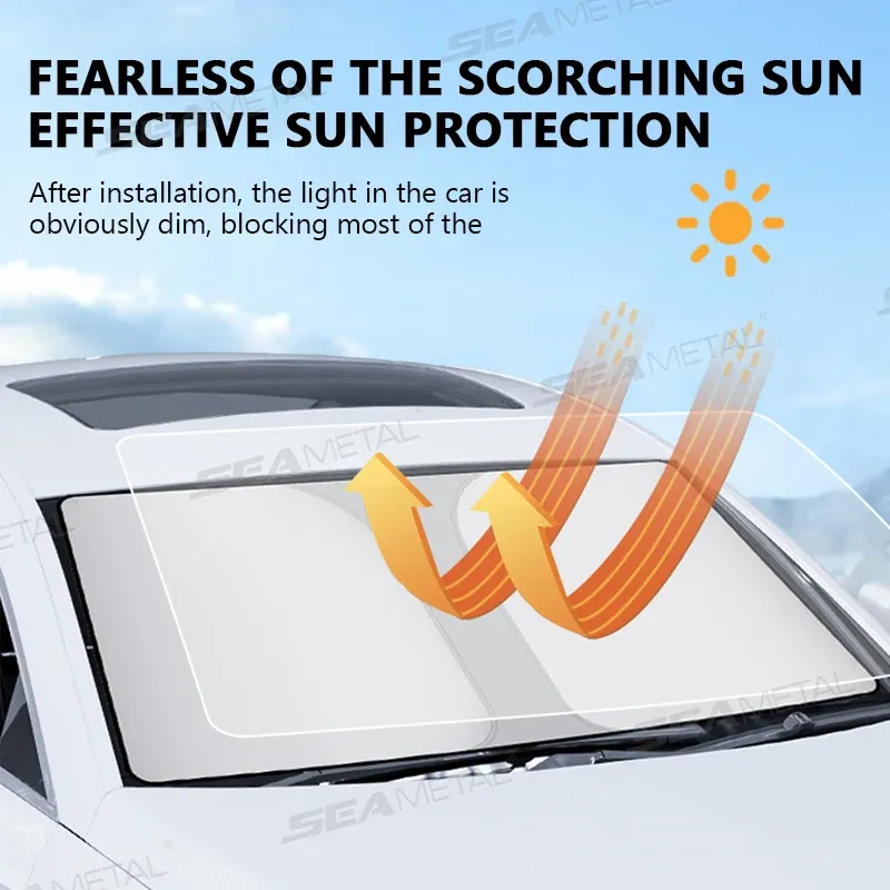 Pare-soleil de voiture BLALION, pare-soleil pliable à protection UV et réflecteur automatique pour fenêtre 3