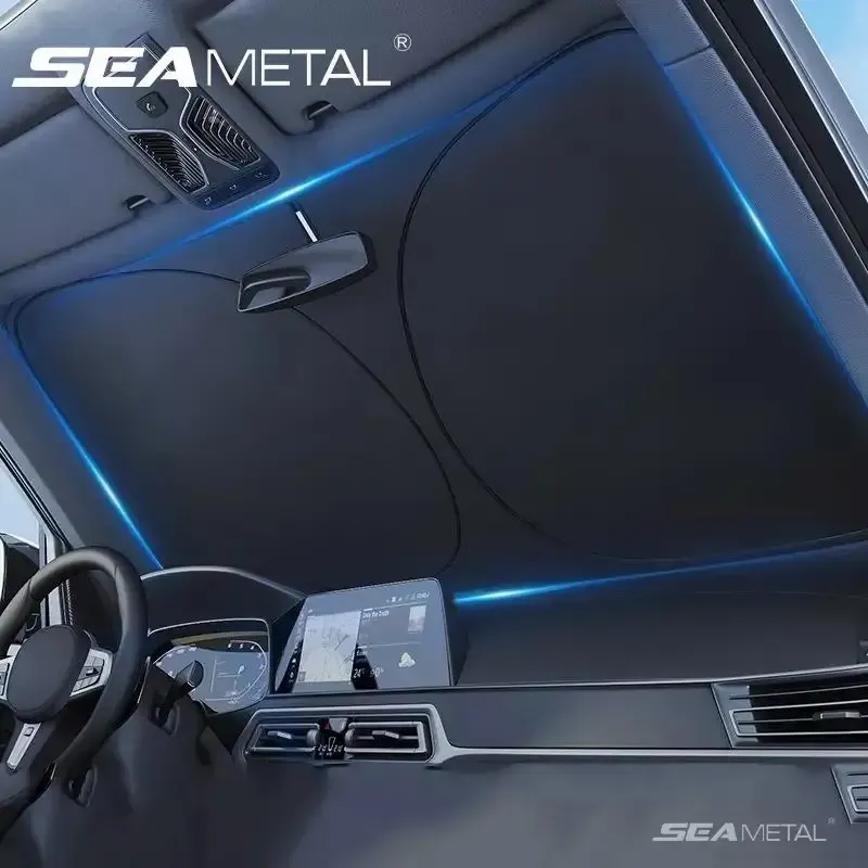 Pare-soleil de voiture BLALION, pare-soleil pliable à protection UV et réflecteur automatique pour fenêtre