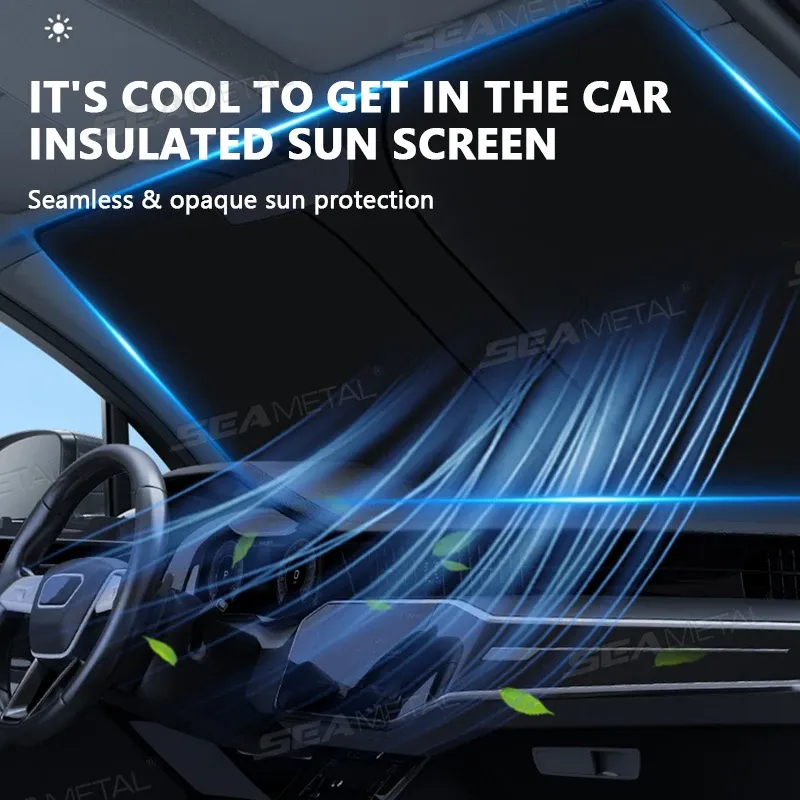 Pare-soleil de voiture BLALION, pare-soleil pliable à protection UV et réflecteur automatique pour fenêtre 2