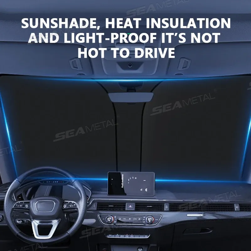 Pare-soleil de voiture BLALION, pare-soleil pliable à protection UV et réflecteur automatique pour fenêtre 4