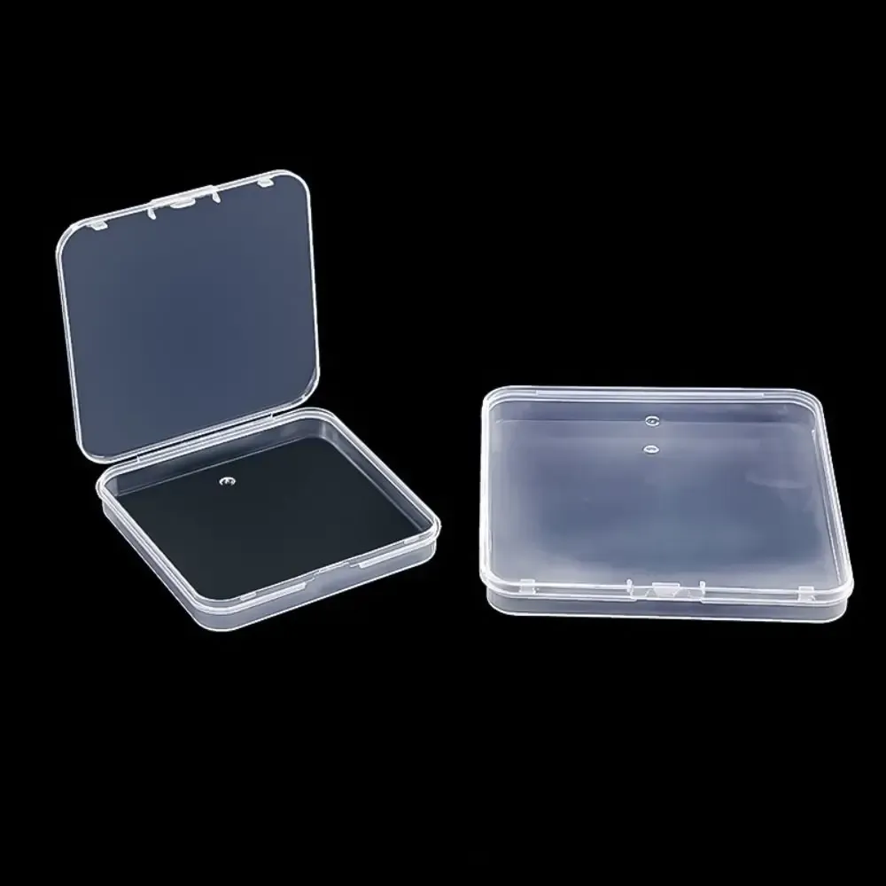 Boîte de rangement transparente en plastique, présentation finale