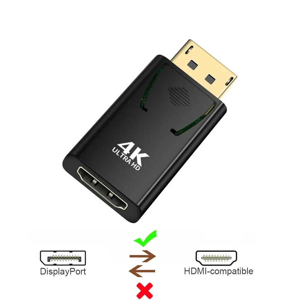 Adaptateur DisplayPort vers HDMI, détail du design