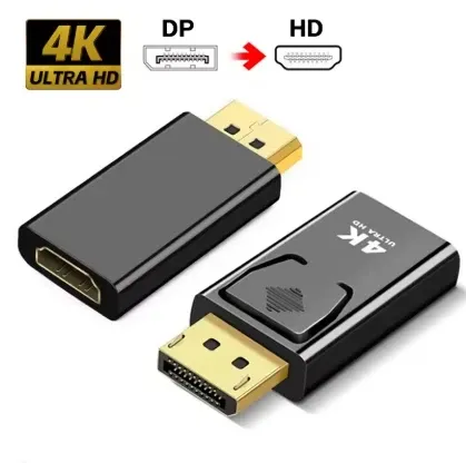Adaptateur DisplayPort mâle vers HDMI femelle 4K, convertisseur vidéo 1080p pour PC, HDTV et ordinateur portable 8